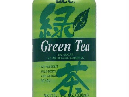 UCC Green Tea Can, 11.1 FO (Pack of 24) For Discount