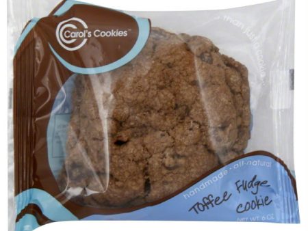 Carols Cookies Toffee Fudge Cookie, 6 Oz (Pack of 36) on Sale