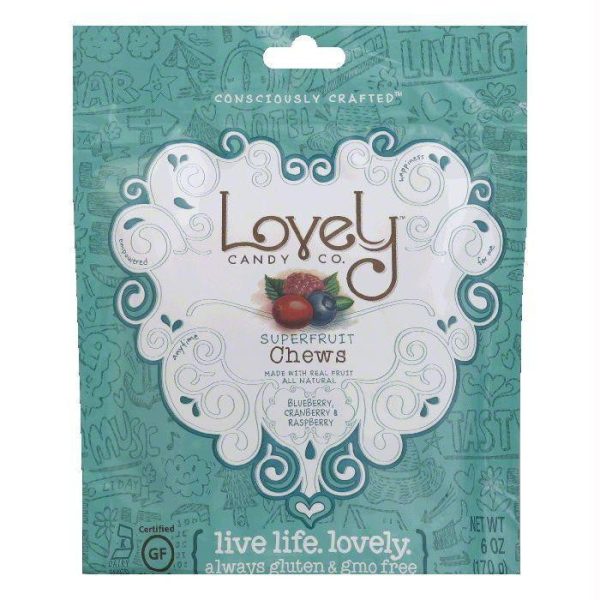 Lovely Superfruit Fruit Chew, 6 OZ (Pack of 12) Sale