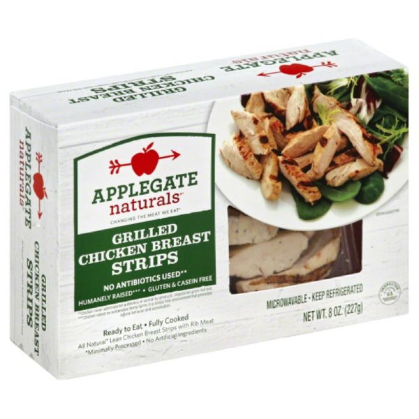 Applegate Grilled Chicken Breast Strips, 8 Oz (Pack of 12) Fashion