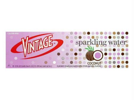 Vintage Coconut Sparkling Water, 12 ea (Pack of 2) For Discount