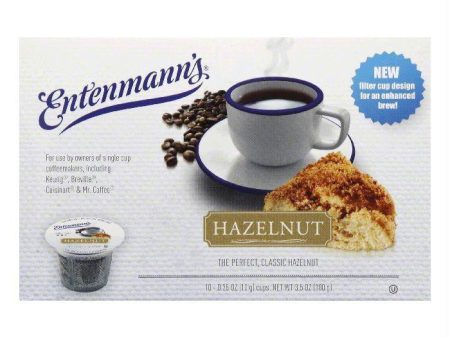 Entenmanns Hazelnut Medium Roast Single Serve Cups Coffee, 10 ea (Pack of 4) For Discount