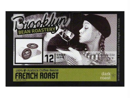 Brooklyn Bean Roastery French Roast Single Serve Dark Roast Coffee Cups, 12 PC (Pack of 6) Cheap