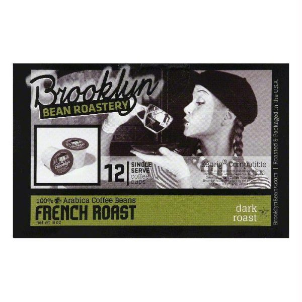 Brooklyn Bean Roastery French Roast Single Serve Dark Roast Coffee Cups, 12 PC (Pack of 6) Cheap