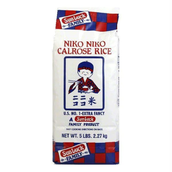 Niko Rice Calrose, 5 LB (Pack of 8) For Cheap