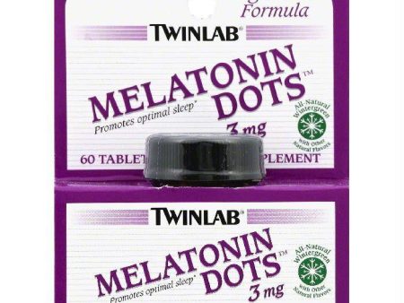 TwinLab Wintergreen Tablets 3 mg Melatonin Dots, 60 ea Discount