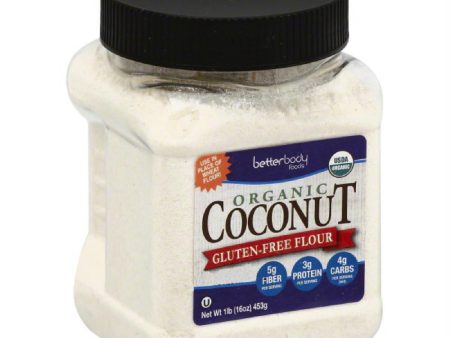 BetterBody Foods Organic Gluten-Free Coconut Flour, 1 Lb (Pack of 6) For Cheap