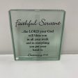 FAITHFUL SERVANT GLASS SQUARE-1272 Online Sale