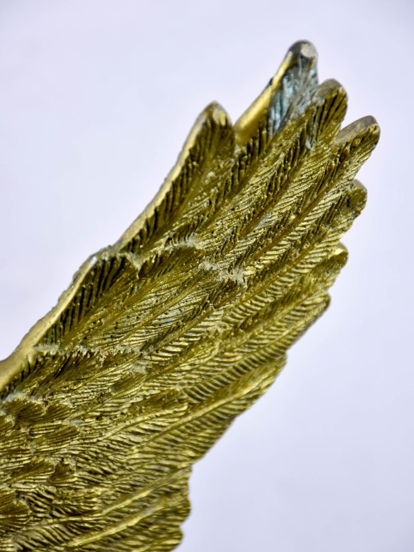 Vintage French sculpture of a golden swan Online