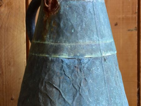 19th century Rustic French copper watering can For Sale