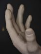 Porcelain sculpture by Albert Spinelli – pair of hands For Sale