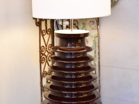 Pair of vintage lamps made with salvaged electrical isolators Fashion