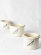 Collection of three antique French stoneware preserving pots on Sale