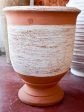 Terracotta Anduze vase with white straw band on Sale