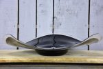 Very large vintage glass bowl - black Supply