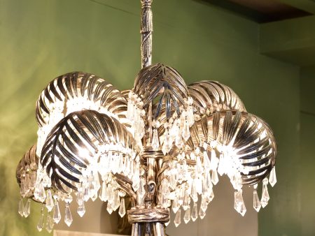 Joseph Hoffmann palm chandelier - silver For Sale