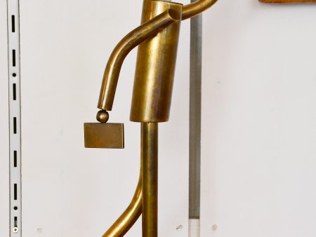 Vintage bronze lamp - walking man sculpture For Cheap