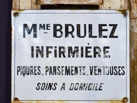 Vintage French sign - infirmière Online