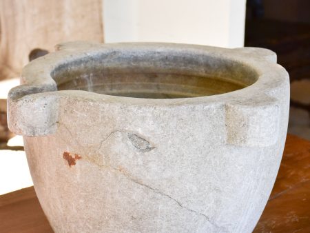 18th century marble mortar with beak on Sale