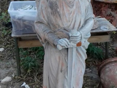 19th century terracotta archangel statue Online