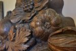 Large carved oak fruit basket from a 19th century boiserie For Cheap