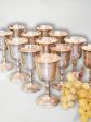 Set of 12 French silver plated wine glasses Hot on Sale