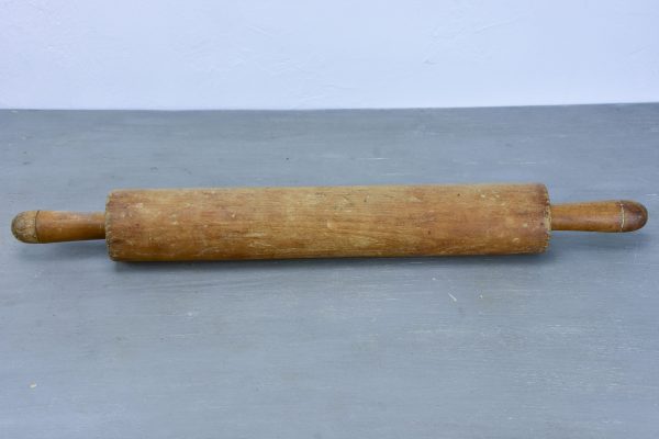 Large French rolling pin - vintage folk art For Sale