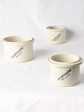 Collection of three antique French stoneware preserving pots on Sale