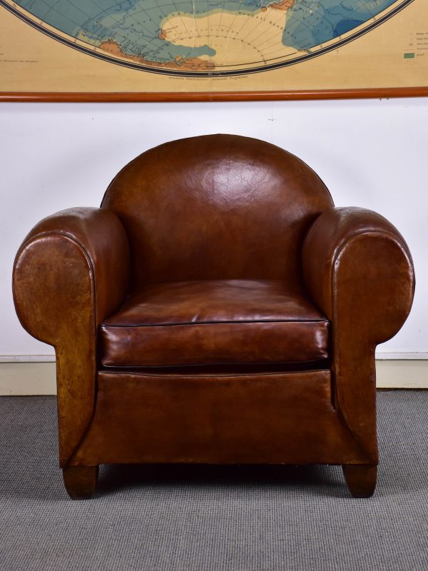 Classic 1930 s French leather club chair Fashion