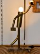 Vintage bronze lamp - walking man sculpture For Cheap