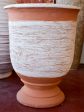 Terracotta Anduze vase with white straw band on Sale