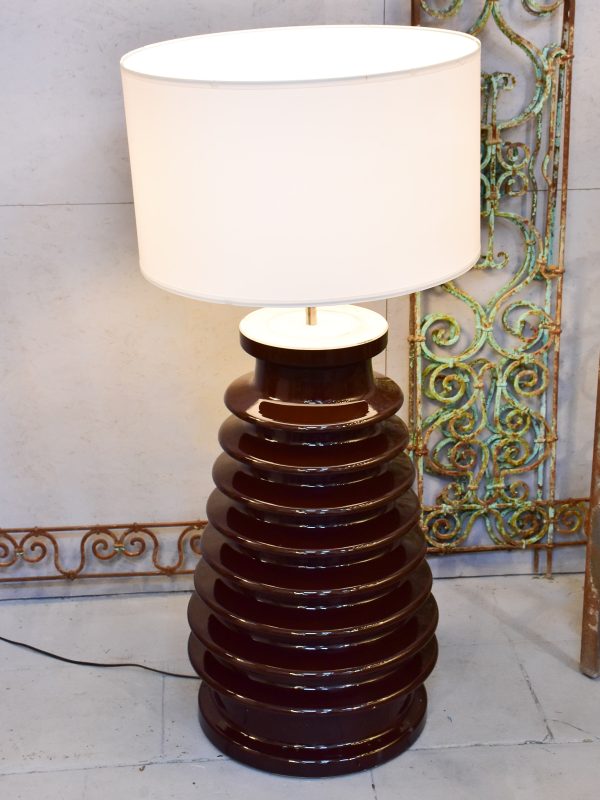 Pair of vintage lamps made with salvaged electrical isolators Fashion