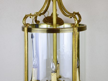 Louis XVI style lantern - bronze and glass Online Sale