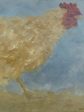 Contemporary landscape painting by Karibou -  Un coq pressé” 20 ½” x 17 ¼” Online Hot Sale