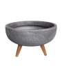 Rustic Bowl Japi Planter (CACHE POT) With Stand JVRD45 Discount