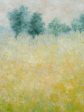 Contemporary landscape painting by Karibou -  Champ lumière” on Sale