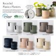 Two Set | 7  & 4  Signature Planters & Saucer | Earth Tones For Sale