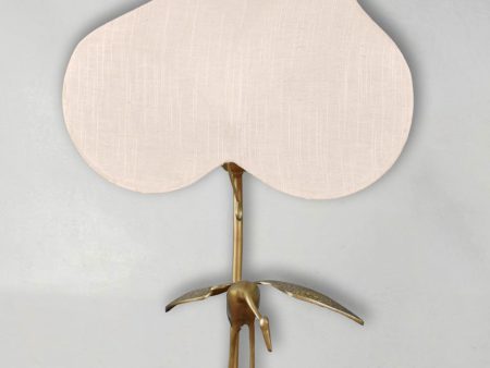 Antonio Pavia table lamp - bird and leaf For Sale