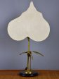 Antonio Pavia table lamp - bird and leaf For Sale