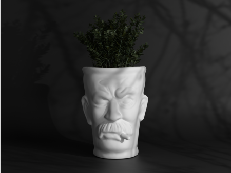 Stoned Head - Fiberglass Plant Pot Fashion