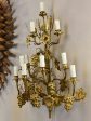 Large PAIR of gold wall sconces with grapes and vine leaves Online Hot Sale