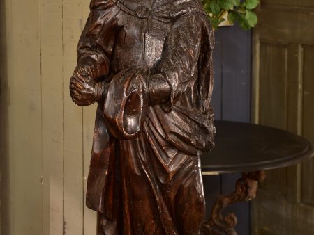 17th century sculpture of Saint Pierre - lime wood For Cheap