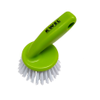 KWEL Multipurpose Cleaning Brush| Sink, Wash Basin Cleaning Brush with Plastic Handle Nylon Brush| (Pack of 2) Fashion