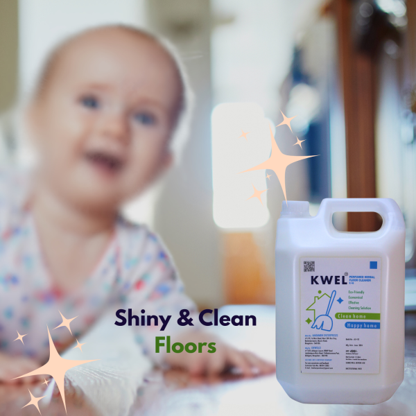 KWEL Phenyl Floor Cleaner | 5 Liter | Suitable For Hospitals, Homes, Offices | 10X Cleaning Power | Fights Germs For Sale