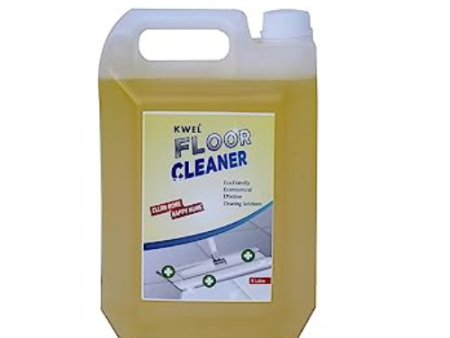 KWEL Floor Cleaner, Floral Fresh |5 Litre | Streak-free Shine | Kills 99.99% Germs | Biodegradable, plant-based cleaning For Sale