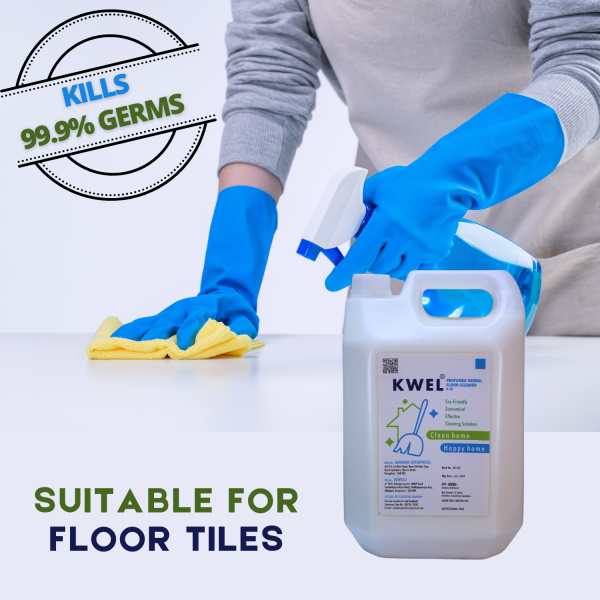 KWEL Phenyl Floor Cleaner | 5 Liter | Suitable For Hospitals, Homes, Offices | 10X Cleaning Power | Fights Germs For Sale