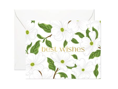 Best Wishes Dogwoods Card on Sale