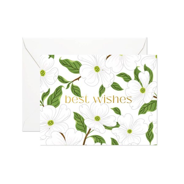 Best Wishes Dogwoods Card on Sale