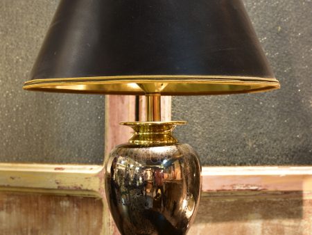 Lamp (Le Dauphin) with metallic porcelain base For Cheap