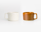 Pair of 10oz Short Mugs Discount